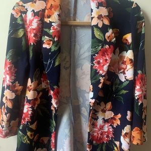 Slinky Brand Floral Jacket Size S